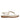 Alma Off White Leather Flat Sandals