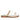 Stevie Off White Leather Flat Sandals