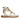 Estelle Platin Leather Flat Sandals
