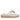 Elle Off White Leather Flat Sandals