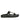 Kaitlyn Black Leather Footbed Sandals