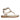 Gloria Platin Leather Flat Sandals