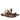 Stevie Brown Leather Flat Sandals