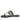 Lilian Black & White Leather Flat Sandals