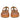 Sariyah Tan Leather Platform Sandals