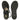 Melanie Black Leather Flat Sandals