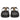Melany Black Leather Platform Sandals