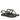 Melanie Black Leather Flat Sandals