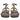 Ellie Brown Leather Footbed Sandals