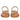 Stevie Tan Leather Flat Sandals