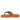 Jolene Beige Leather Flat Sandals