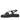 Melany Black Leather Platform Sandals