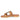 Catalina Tan Leather Flat Sandals