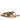 Leyla Platin Leather Flat Sandals