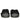 Enya Black Leather Flat Sandals