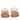 Cloe Crystal Cord Tan Flat Sandals