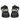 Azariah Black Leather Platform Sandals