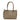 Favore Womens Brown Leather Structured Handheld Bag
