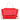 Favore Leather Red Bucket Handheld Bag