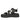 Azariah Black Leather Platform Sandals